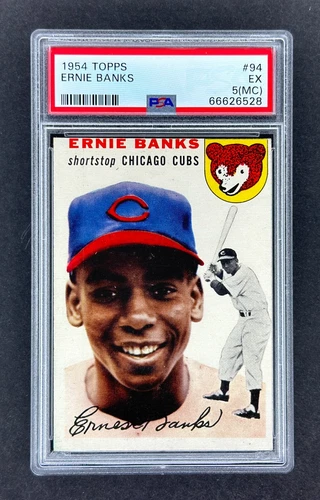 1954 Topps #94 Ernie Banks RC (Cubs)    PSA 5 EX (MC)    ROOKIE!    NEW SLAB!