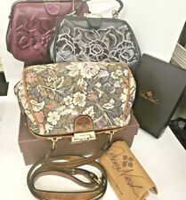 PATRICIA NASH Gracchi Vintage Tooled leather Frame SATCHEL UNIQUE NEW