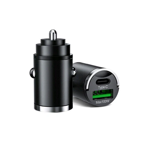 100W USB Type C QC3.0 Fast Charging Car Interior Phone Charger Accessories Black - Picture 9 of 9