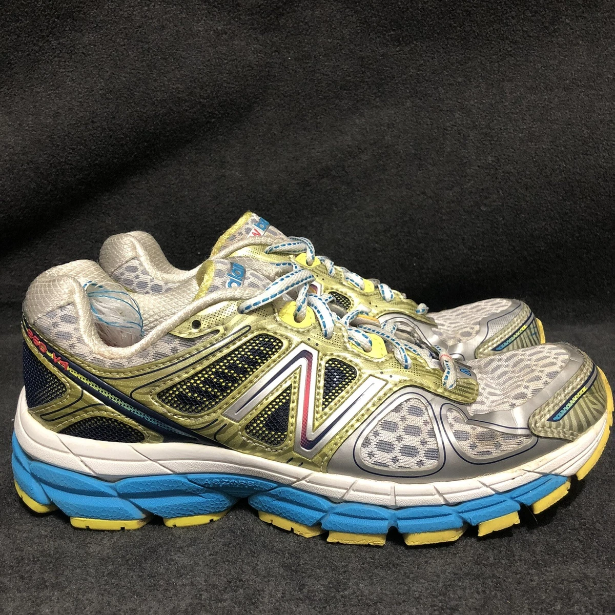 New Balance 860 V4 Women s Stability Running Shoes Silver Limelight Size 7.5 AA
