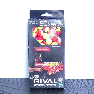 Nerf Rival team RED 50x high impact rounds Refill Balls Hasbro New open box