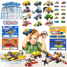YDP 24 Packs Valentines Day Gifts for Kids Classroom-Building Blocks Kids Par...