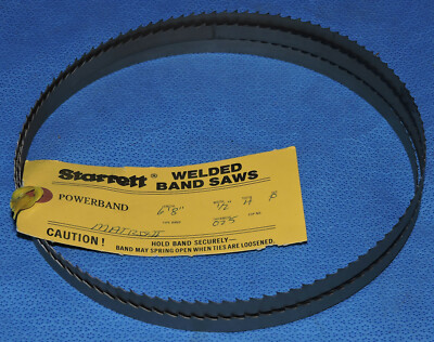 NEW Starrett Matrix II 6'8'' X 1/2 Welded Band Saw Blade 4 TPI Powerband P Set