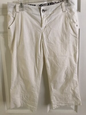 Capris Pants White SO Juniors Size 9 Cotton/spandex Skimmers Peddle pushers VGPC