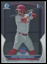 2023 Bowman Chrome Prospects #BCP-89 Nikau Pouaka-Grego Philadelphia Phillies