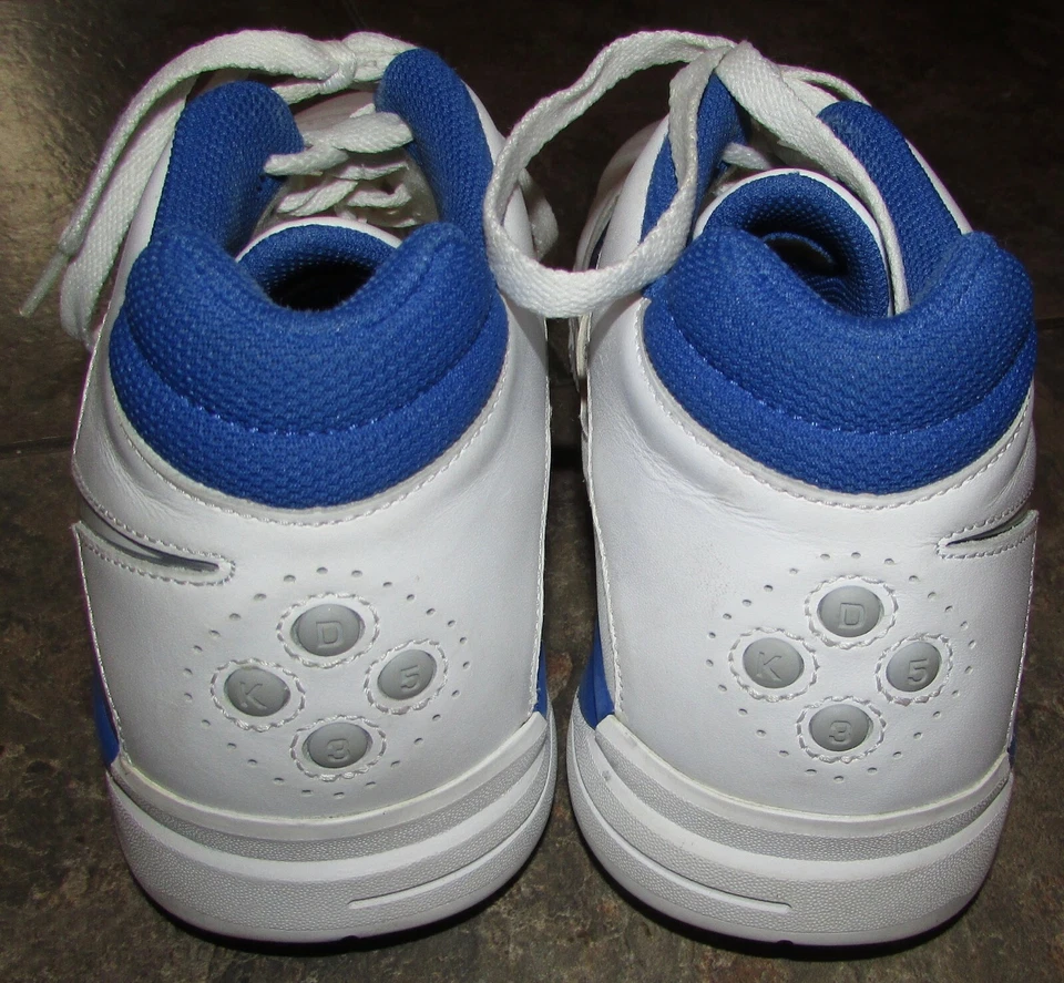 Nike Zoom KD Kevin Durant III Basketball Shoes White/Blue/Silver Size 12 #417279 - Image 4 of 4