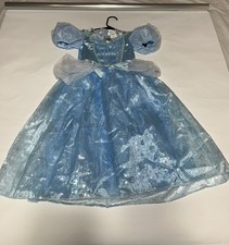 Cinderella Princess Dress Girls 4-6X Blue Sparkle Costume NWT