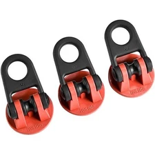 Sachtler 3-Pack of Locking Rubber Feet for 75mm Tripods in Red Finish