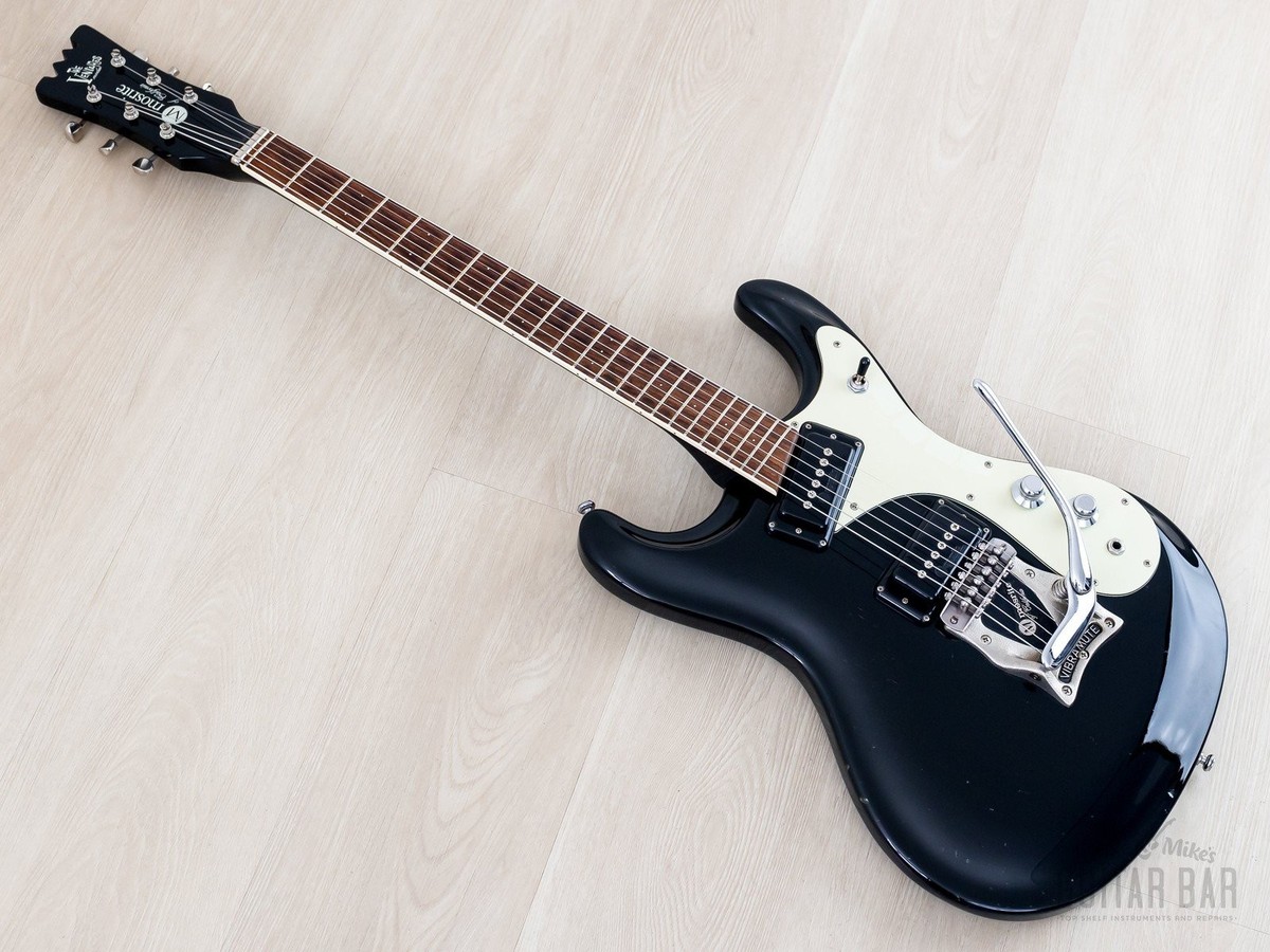 1990s Mosrite Ventures Model Super Custom '65 Black w/ Vibramute