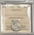 1928 Canada Ten Cent - ICCS MS63   C1