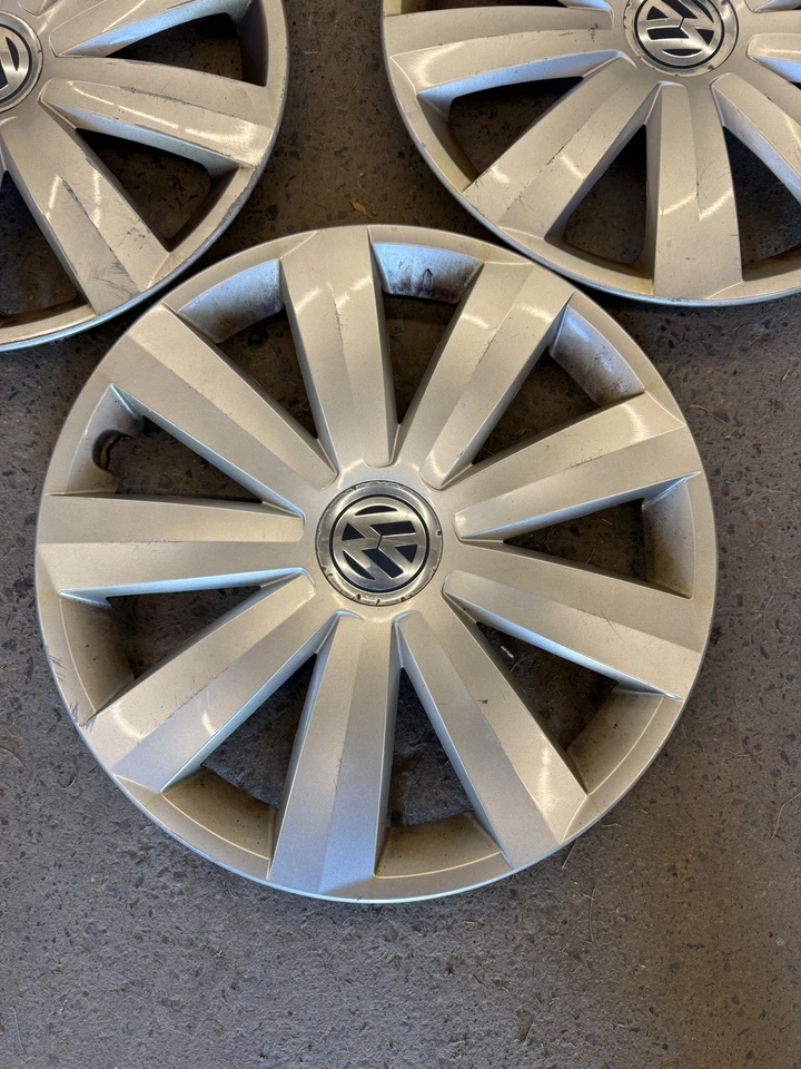 2012-2015 16” VOLKSWAGEN PASSAT EOS wheel cover hub cap P/N 3AA 601 147 - 4 Pack - Image 3 of 4