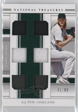 2020 Panini National Treasures Game Gear Materials Sixes /99 AJ Puk #GGMS-AP nd3