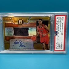 2022 Chronicles DP Jabari Smith Jr Gold PSA 9/10 Patch Auto