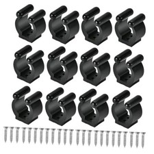12 PCS Pool Cue Holder Clamps Include Screws , Billiards Snooker Cue