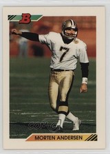 1992 Bowman Morten Andersen #140 HOF 0w7