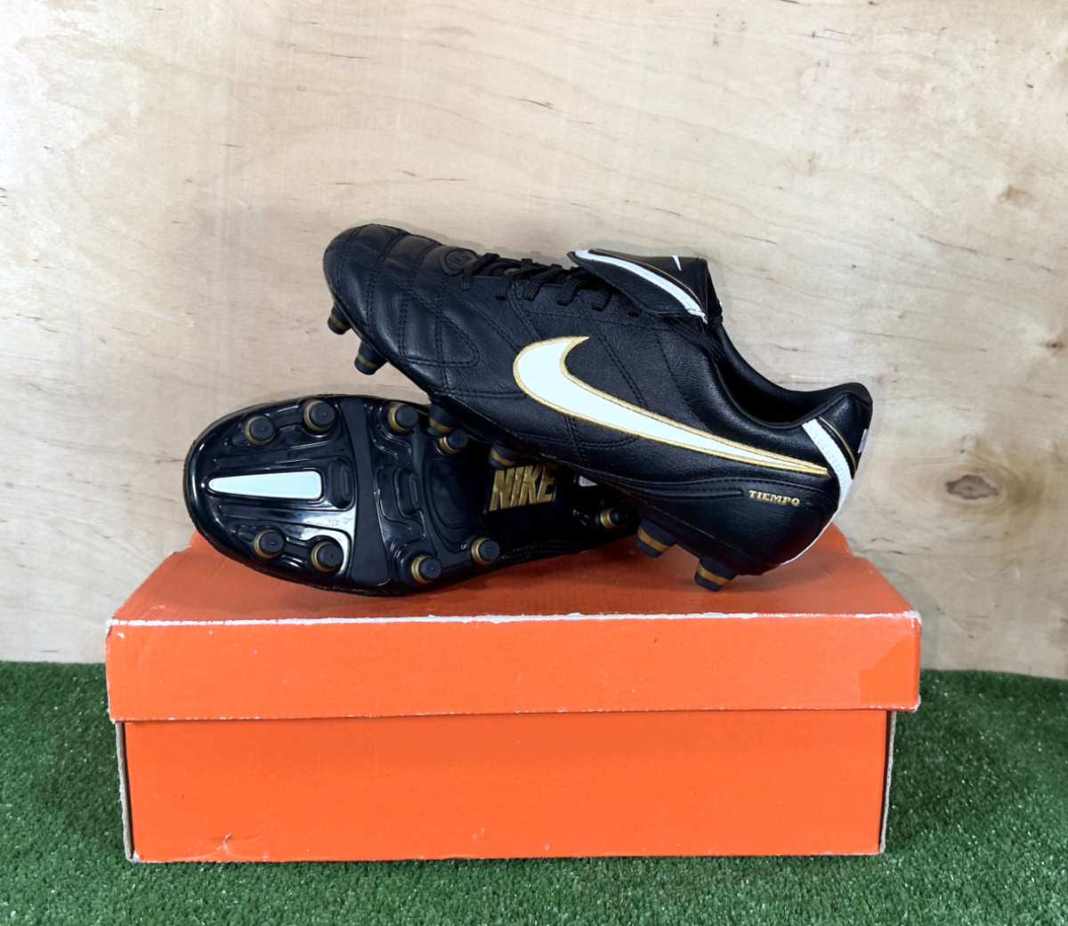 Nike Tiempo Mystic III FG 366180-018 Black boots Cleats mens