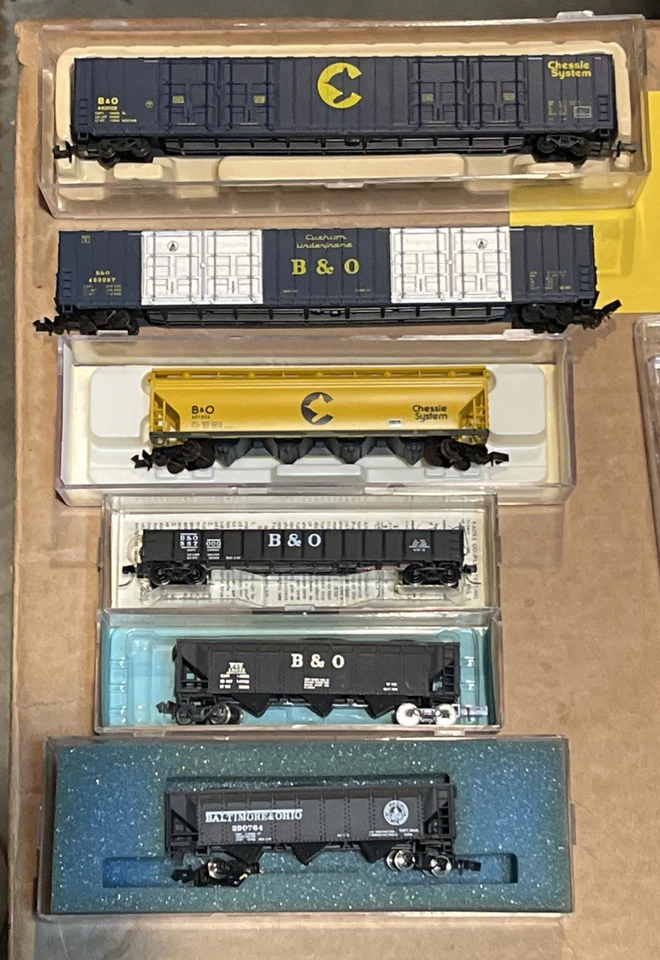 6 Baltimore & Ohio #A9 B&O Freight Cars Hoppers C-7 Grading US Seller See Pics - Image 3 of 4
