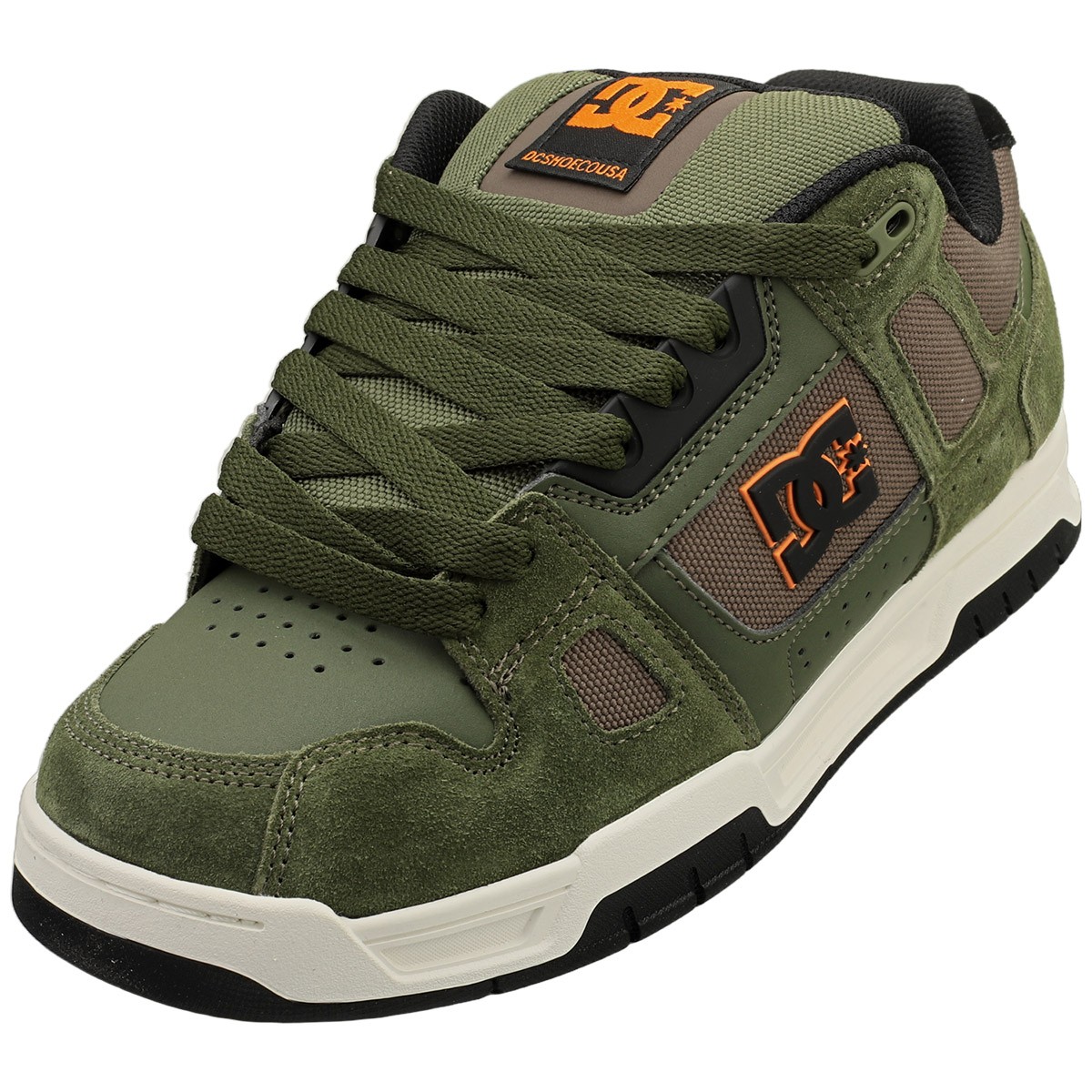 DC Shoes Stag Mens Skate Sneakers in Olive | eBay