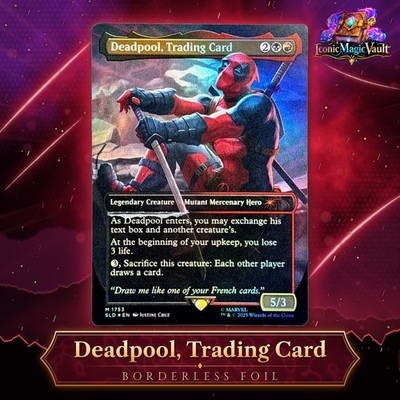 Deadpool, Trading Card | Foil | MTG | Secret Lair x Marvel | NM | EN | Mythic