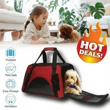 Pet Dog Cat Carrier Bag Soft Sided Comfort Travel Tote Case Airline Approved