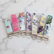 Handmade Fabric Wristlet Key Fob Women