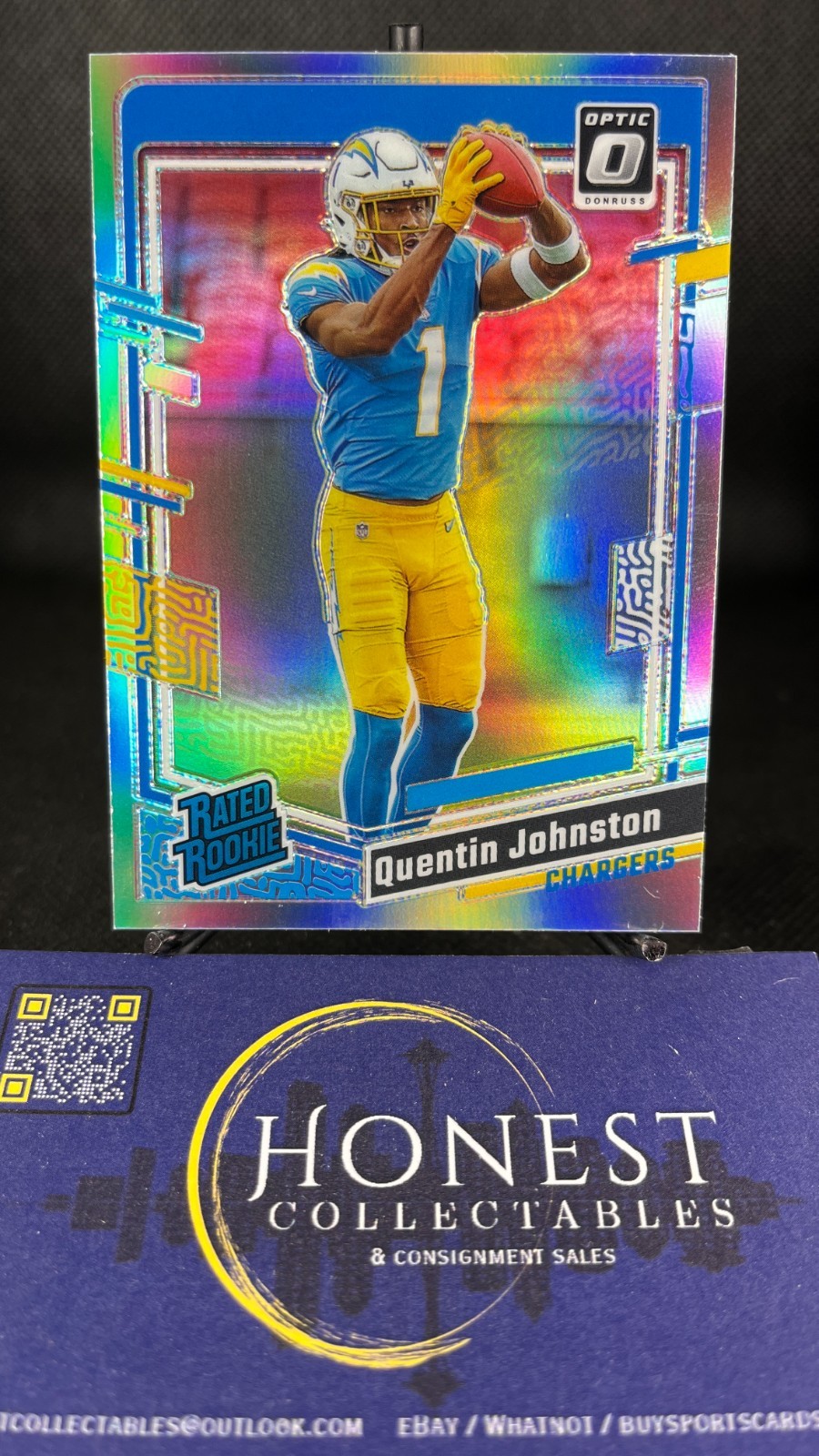 Quentin Johnston (RC) - 2023 Panini Optic Donruss Holo Prizm #265