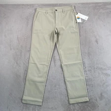 Vuori Cascade Tech Chino Pants Men 33x30.5 Winter Pear Tailored Fit Performance