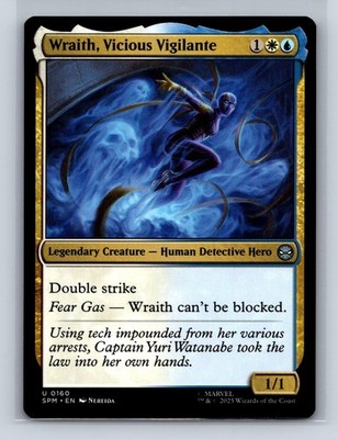 WRAITH, VICIOUS VIGILANTE 160 UC MARVEL'S SPIDER-MAN MAGIC: THE GATHERING NM