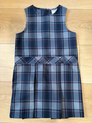 FlynnO'Hara Uniform Girls Plaid Jumper Dress Size 6 Blue School Tunic