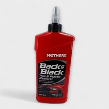 Mothers Back-to-Black Trim & Plastic Restorer 12 OZ. w/ Microfiber Cloth Kit