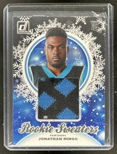 2023 Panini Donruss Jonathan Mingo Rookie Holiday Sweater Relics RC #HS-JMI