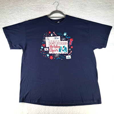 GILDAN Holiday S/S T-Shirt USPS Navy Blue XL Fort Myers ALWAYS DELIVERING