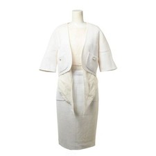 Chanel Bolero Dress Set With Pearl Button Used CYHE-0