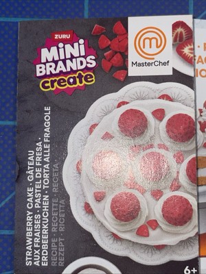 Zuru Mini Brands Create Master Chef Strawberry Cake Unsealed/Unused