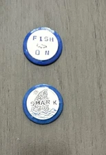 2 Custom Hand Stamp Golf Ball Markers 1-1/4” D LUX SiZEMORE P3 Putters FISHING