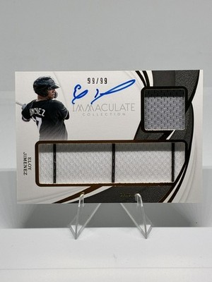 2019 Panini Immaculate Collection Eloy Jimenez #D-EJ Immaculate Doubles 99/99