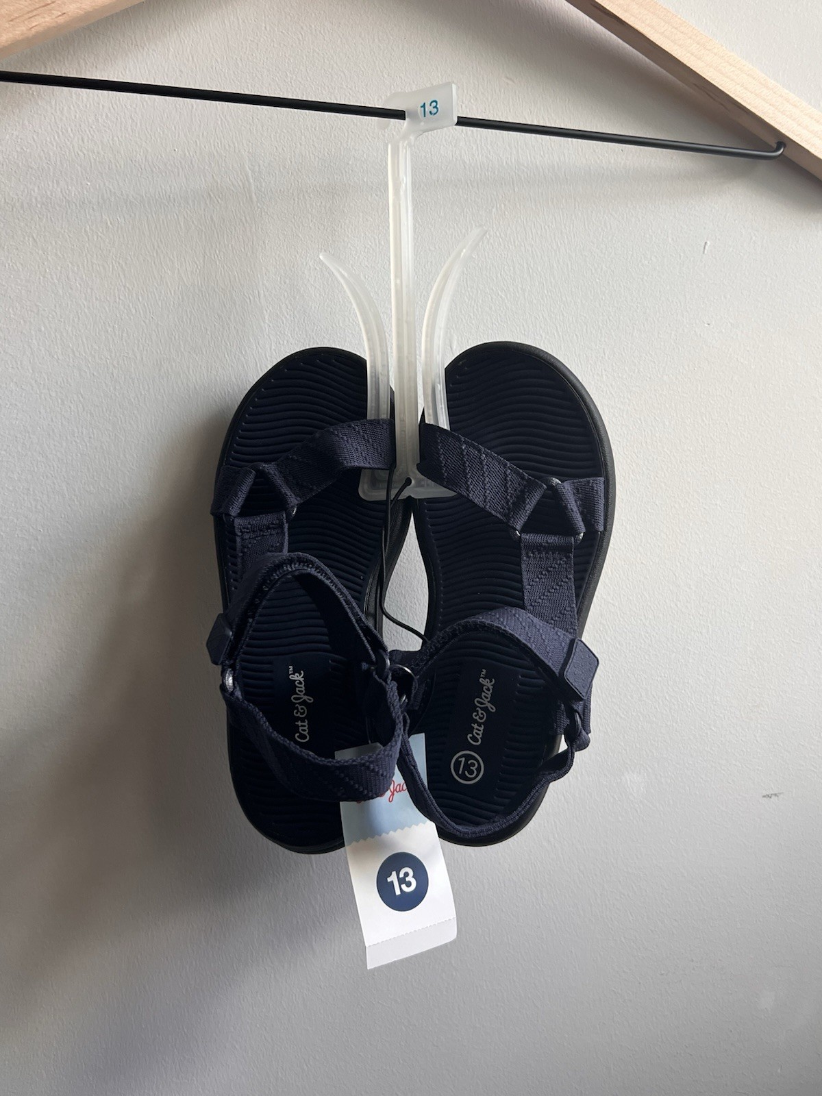 Cat And Jack Size 13 Toddler Navy Blue Sandals New With Tags