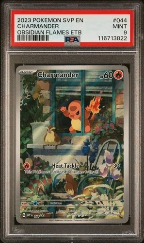 2023 POKEMON SVP EN-SV BLACK STAR PROMO #044 CHARMANDER PSA 9