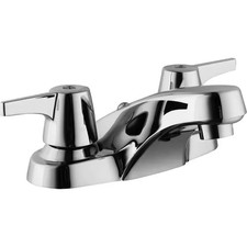 Glacier Bay Aragon 4 in Centerset 2-Handle Low Arc Bathroom Faucet Chrome No Dra