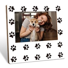 Decorative Picture Frame 4x6 Paw Print Theme, Minimalist Pet Photo Pet Decor 22