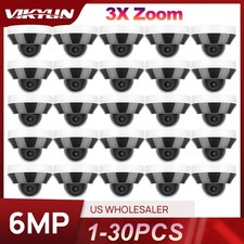 1-30pcs Vikylin 6MP 3X Zoom PTZ Dome Security Camera IR POE Mic Outdoor CCTV Lot