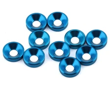 1UP Racing 3mm Countersunk Washers (Bright Blue) (10) 1UP80319