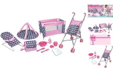 Lissi 5 Piece Doll Deluxe Nursery Play Set with Accessories