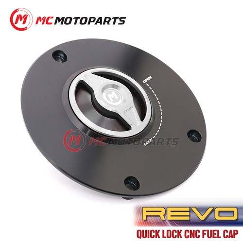 Tapa de combustible de liberación rápida CNC REVO sin llave para Kawasaki Ninja 1000SX ZX-10R 14-19 - Imagen 8 de 10