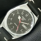 VINTAGE REFURBISHED SEIKO 5 AUTOMATIC JAPAN MENS GREEN DIAL WATCH a443679-1