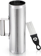 Stainless Steel Guiro with Scraper, 12" x 4" Professional Latin Hand Percussion