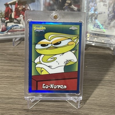 2025 Topps Chrome SpongeBob #141 Go-Woman Blue Refractor /150