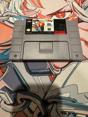 Earthworm Jim Super Nintendo (SNES) Tested + Authentic
