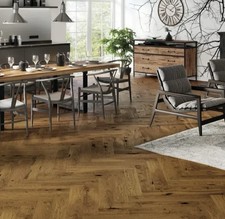 Oak Brown Sugar Herringbone Luxury Real Wood Flooring (30 Boxes / 19.5m2)