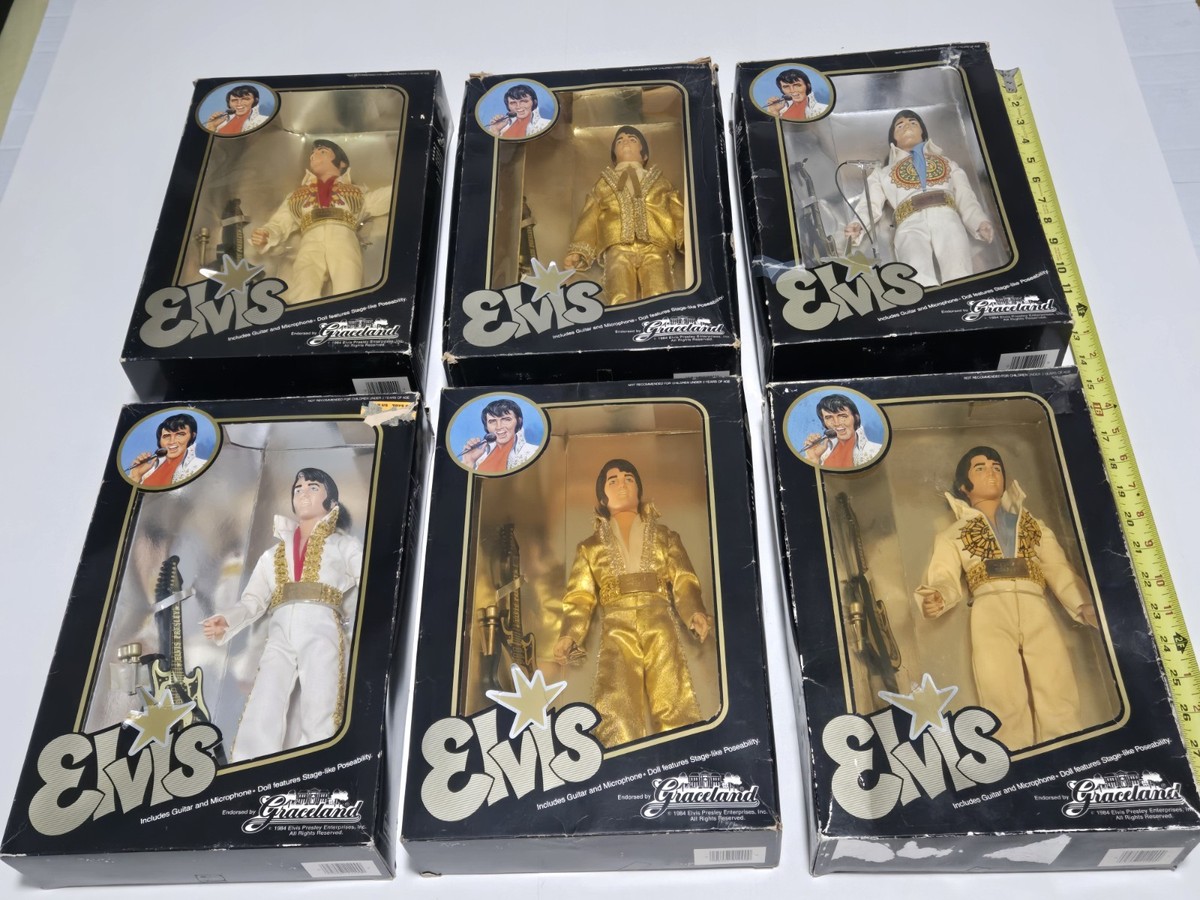 Elvis Presley Dolls Vintage 1984 Eugene Graceland Complete Set of